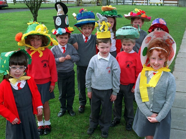Easter bonnets at Garstang CP Primary school