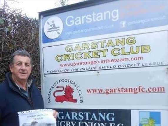 Charlie Collinson pictured outside Garstang Sports and Social Club