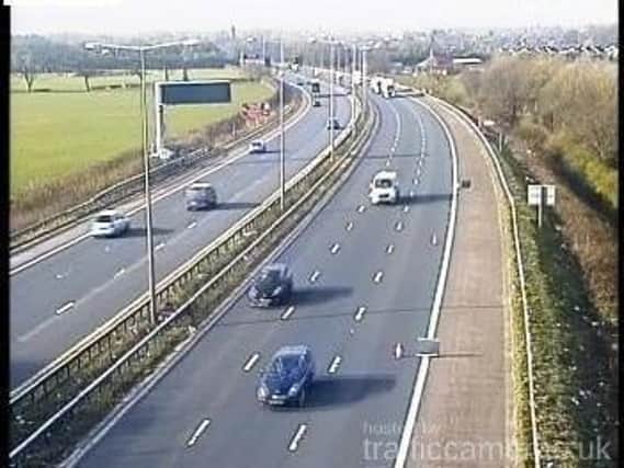 Lane 1 is shut on the M6 northbound between Leyland and Bamber Bridge due to a defect in the road surface