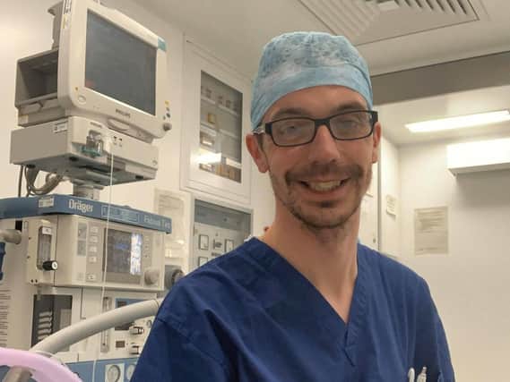 Dad-of-three Liam Bass, an operating department practitioner, has spent the past seven months assisting with vital treatments like eye cataract surgeries at Royal Preston Hospital.