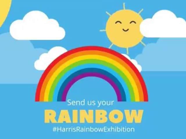 The Harris rainbow exhibition will take place on Sunday on their social media channels