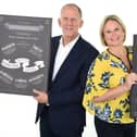 Jewellery retailer Beaverbrooks has shut down its online service during the coronavirus pandemic.
Pictured are Beaverbrooks' chairman Mark Adlestone and chief executive Anna Blackburn with the company's Retail Week award for Best Place To Work which the firm won earlier this month