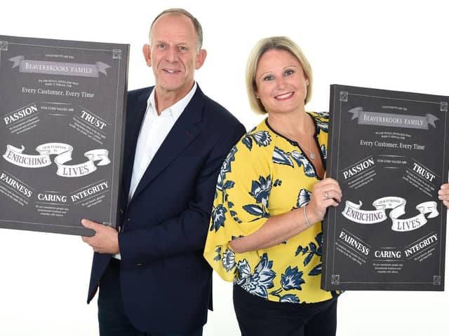 Jewellery retailer Beaverbrooks has shut down its online service during the coronavirus pandemic.
Pictured are Beaverbrooks' chairman Mark Adlestone and chief executive Anna Blackburn with the company's Retail Week award for Best Place To Work which the firm won earlier this month