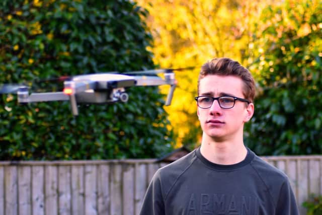 Penwortham teenage Joe Gaughan has made an inspiring drone video encouraging togetherness during lock-down.