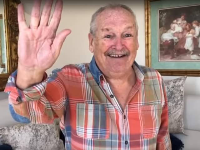 Bobby Ball, one half of comedy duo, Cannon and Ball, joined staff at Blackpool Hospitals NHS Foundation Trust for a rendition of the comics famous theme tune, Together Well Be OK