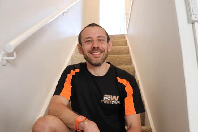 Rowan Wood is doing a challenge during coronavirus lockdown of climbing his stairs 3782 times, the equivalent of climbing Everest, to raise money for Rosemere Cancer Foundation.