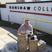 Runshaw College staff raised the cupboards to provide personal protective equipment for Chorley hospilal frontline workers