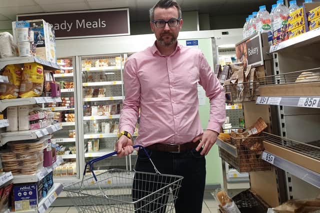Henry Widdas at the Tesco Metro