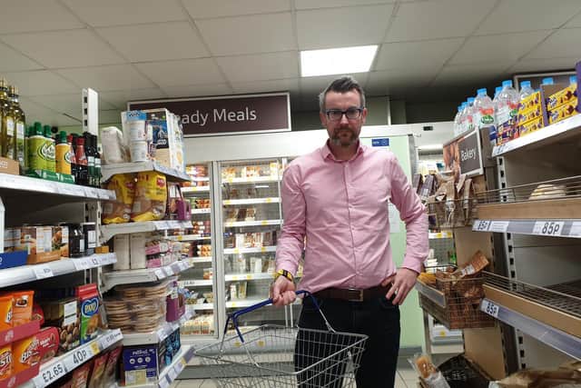 Henry Widdas at the Tesco Metro