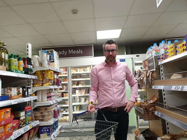 Henry Widdas at the Tesco Metro
