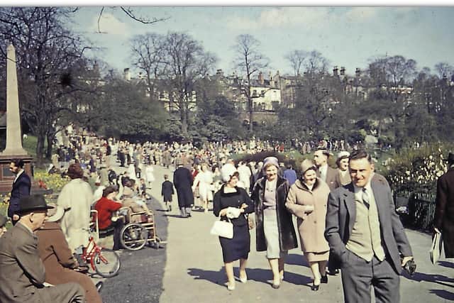 Easter crowds in Avenham Park in the 1960s 
Photo: Kenneth Berry, courtesy of Heather Crook