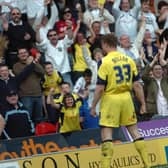 Preston North End striker Neil Mellor celebrates scoring against Doncaster Rovers at the Keepmoat Stadium in April 2009