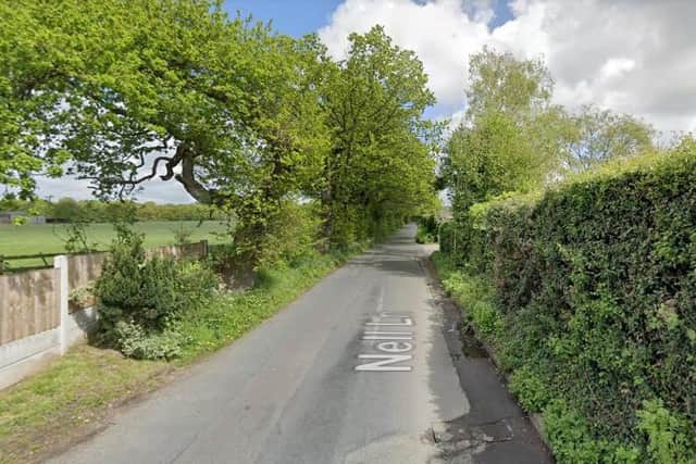 Residents reacted angrily when hedgegrows on Nell Lane were threatened by development last year (image: Google Streetview)