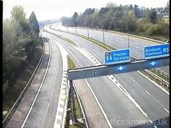A police incident on a deserted M55 has led to westbound lane closure this afternoon (Friday, April 10)
