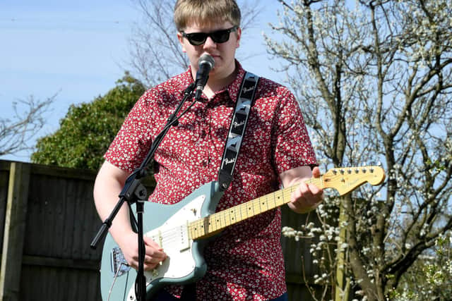 Musician Connor Banks at his home in Much Hoole