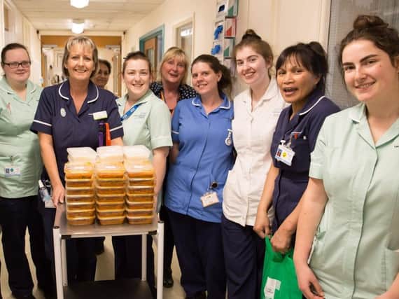 Staff at Royal Preston and Chorley and South Ribble Hospitals are receiving free meals