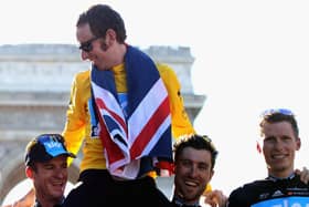 Bradley Wiggins on the Champs-Elysees after his 2012 Tour de France victory (Getty Images)