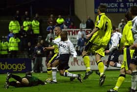Preston midfielder Mark Rankine takes the game against Birmingham into extra-time with a dramatic late goal