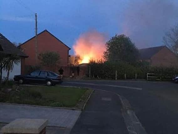 Fire crews from Preston and Longridge were called to reports of a fire at a home in Carbis Avenue, Grimsargh at 8.41pm last night (April 22)
