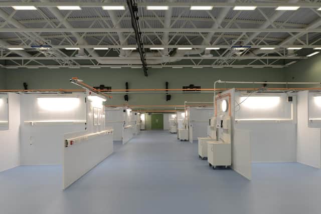 First look inside makeshift hospital facility in Preston (image courtesy of University of Central Lancashire)