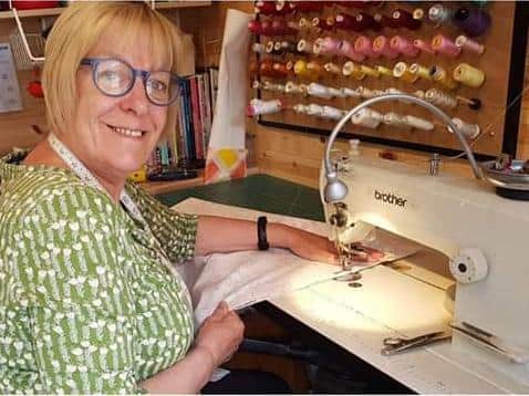 Lostock Hall sewing machinist Susan Stables has made20 scrubs for Sewing Urgent Supplies forPreston's NHS Heroes since the Easter weekend.
