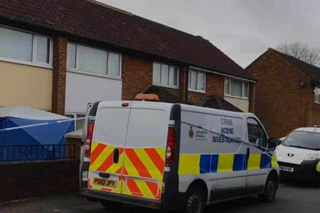 Police launched an inquiry after the body of a woman was found at an addresson Fir Trees Avenue, in the Grange area of the city.