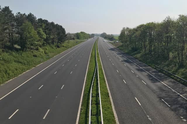 A deserted M55 on the morning of Saturday, April 25, 2020, as the coronavirus Covid-19 lockdown continues (Picture: Neil Cross for JPIMedia)