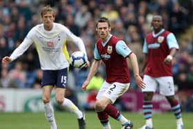 Graham Alexander in action for the Clarets against Spurs