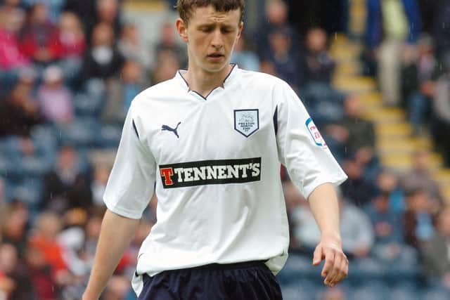 Scott Leather in action for Preston against Watford in 2011