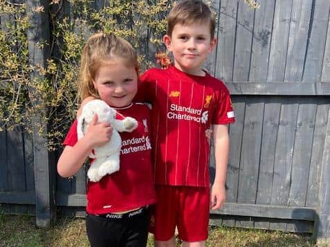 Frankie Moffatt and his sister Pippa are running to raise money for NHS heroes