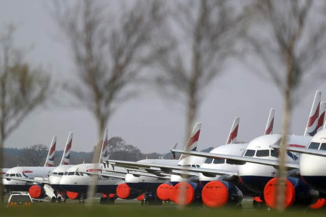 British Airways planes grounded at Bournemouth Airport (Photo by Naomi Baker/Getty Images)