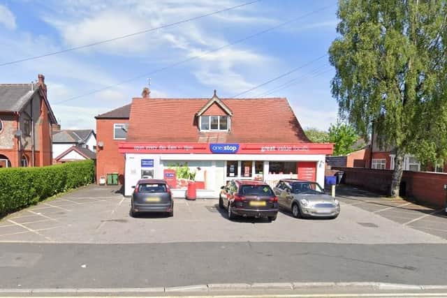A man enteredthe One Stop shop on Ribbleton Avenue with a knife before making off from the scene with around 315 in cash. (Credit: Google)