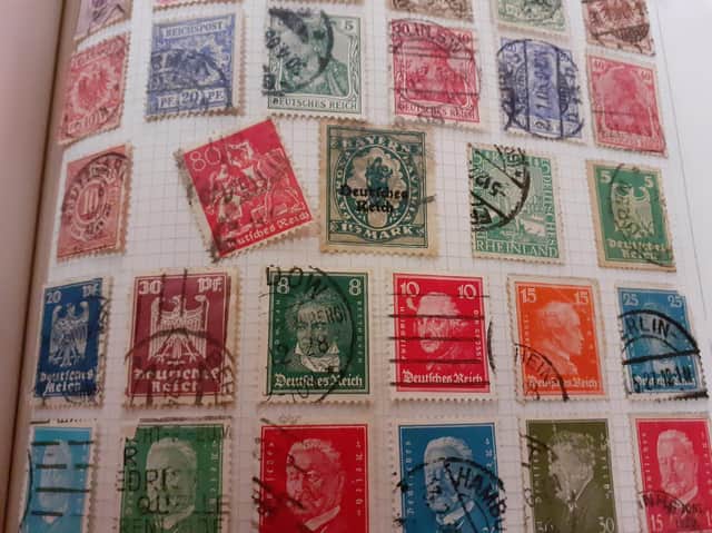 These colourful stamps are in very nice condition, and part of an album