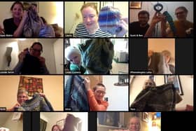 Kate Makin of Northern Yarn in Lancaster has been busy during the coronaviurs lockdown supplying knitters and crocheters who regularly get together for online social sessions to keep spirits up in the isolation