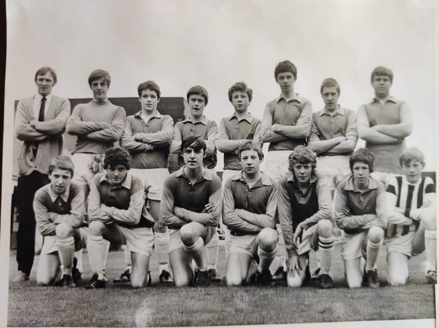 The Skerton County Secondary School football team in 1970.