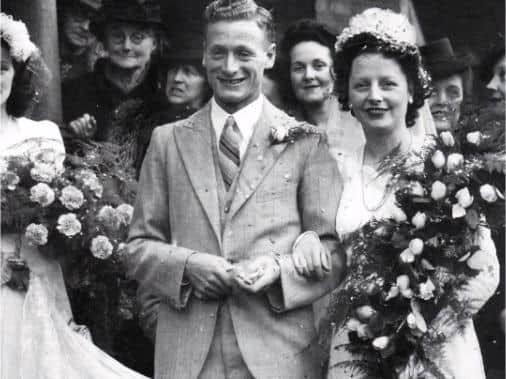 Sir Tom and Lady Elsie were married at Emmanuel Church in 1945.