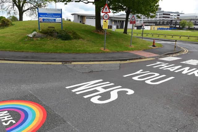 Lancashire County Council put the messages down on the asphalt.
