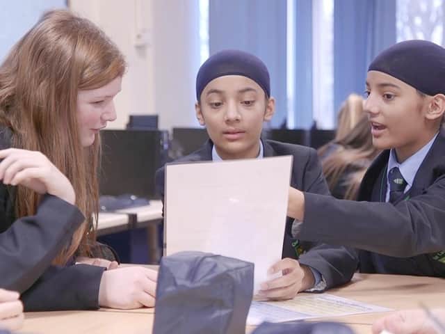 Year nine pupils at Our Lady's Lancaster take part in an interactive workshop with Future U