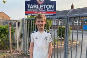 Ollie Ascroft, 10, is running to and from school every day to raise money for  families struggling in the Covid-19 pandemic