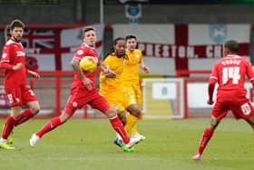 Daniel Johnson on his Preston North End debut against Crawley Town in January 2015