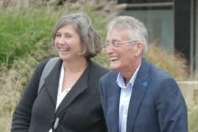 Peter Lyttle and Elaine, one of the Alzheimer's Society's Dementia Advisers.