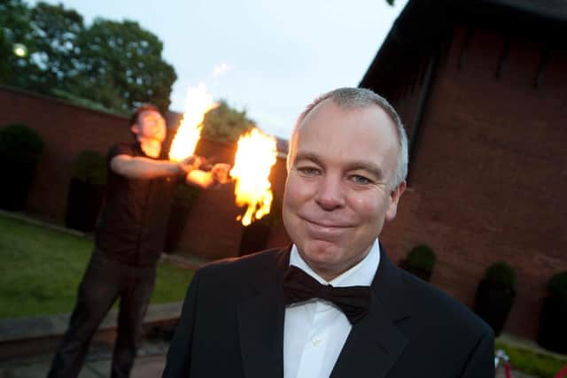 Acclaimed actor Steve Pemberton attending the Derian House ball in 2013