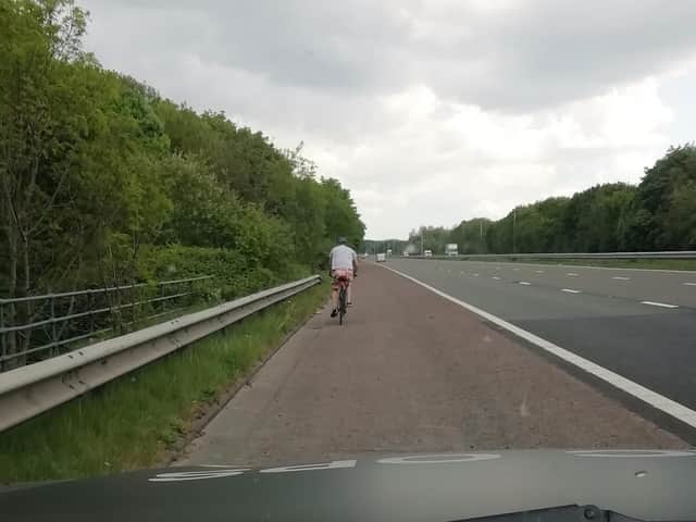 The cyclist given a ticking off on May 4. Picture: Lancs Road Police