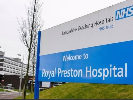 The Royal Preston Hospital where the man was treated for 55 days.