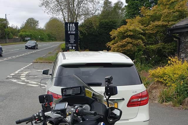 Motorist from Chorley being stopped and fined by Cumbria Police and sent home for trying to visit Lake District in breach of lockdown at the weekend.
Photo: @CumbriaRoadsPol
