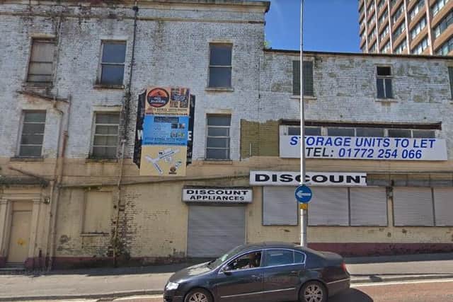 The disused building where the apartment block will be built (image: Google Streetview)
