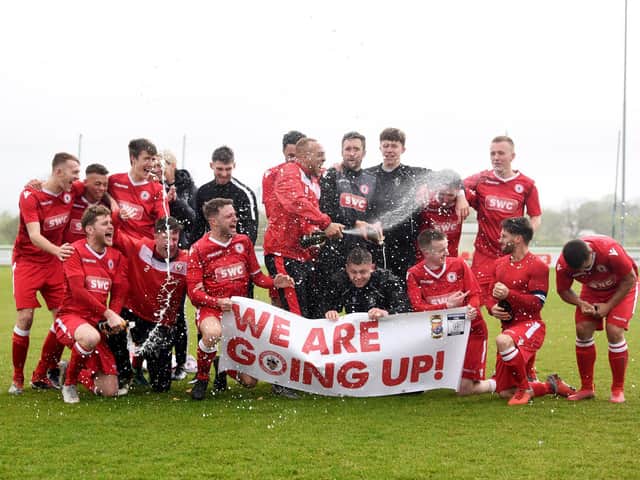 Longridge Town celebrate title success last year