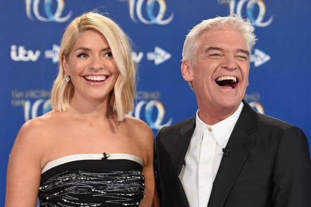 Holly Willoughby and Phillip Schofield during the Dancing On Ice 2019 photo call (Photo by Stuart C. Wilson/Getty Images) Copyright: Getty