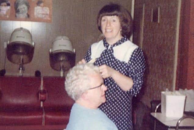 Margaret in the salon in the seventies