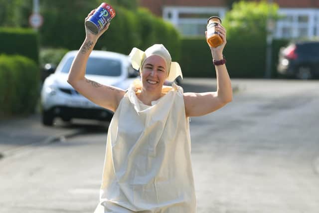 Annette does Dobby and promotes the club's Food Bank initiative